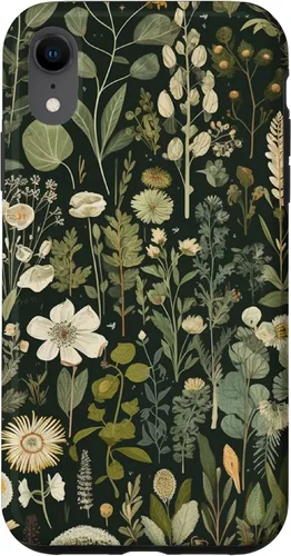 Vista 25 de Olive Green Boho Botanical Wildflowers Funda para iPhone 17