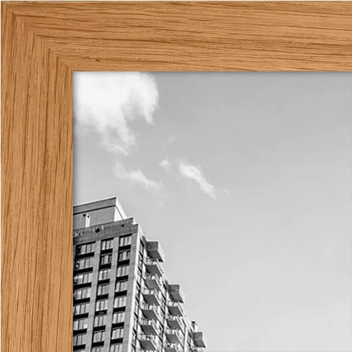 Vista 289 de Americanflat Portarretratos de 12 x 17 pulgadas con plexiglás pulido, marco de fotos color negro, marcos de fotos anchos hechos de madera