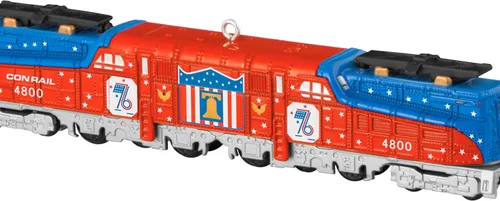 Vista 5 de Hallmark Keepsake Adorno de trenes Lionel (Conrail Bicentenario GG1)