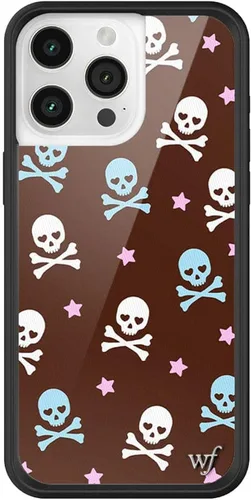 Vista 47 de Wildflower Cases - Funda Surf's Up, Compatible con Apple iPhone 15 Pro Max Moderno, Rojo, Morado, Floral, Verano, Playa - Parachoques Protector