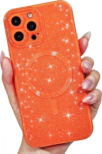 Vista 16 de LoeoeL Funda para iPhone 12 con Purpurina Compatible con Magsafe, Femenina Linda Brillante Magnética Mag Safe Bonita Funda para Teléfono
