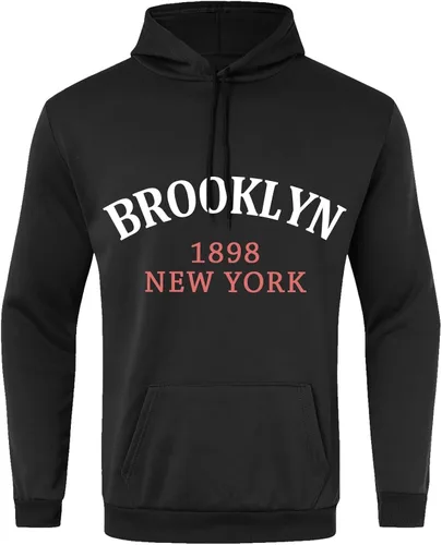 Vista 3 de EELHOE Mens Cropped Hoodie Casual Long Sleeve Novelty Tops with Hood Stretch Athletic Print Graphic Pullover