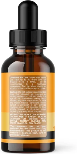 Vista 9 de Gotas líquidas de cúrcuma orgánica para adultos, curcumina de cúrcuma con pimienta negra, canela y extracto de jengibre líquido para dolor