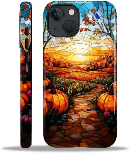 Vista 59 de Funda para iPhone 13 iPhone 14, a prueba de golpes, funda protectora híbrida de 2 capas, doble protección contra caídas, antiarañazos, diseño