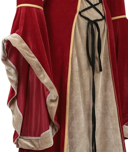 Vista 47 de Kranchungel - Vestidos renacentistas de estilo medieval/irlandés/campesino para mujer; disfraz de hada, para bailes