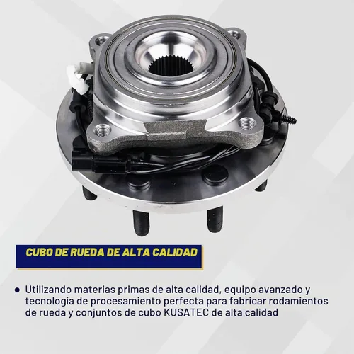 Vista 3 de KUSATEC 515162 Conjunto de cubo de rueda delantero y rodamiento de 2 piezas