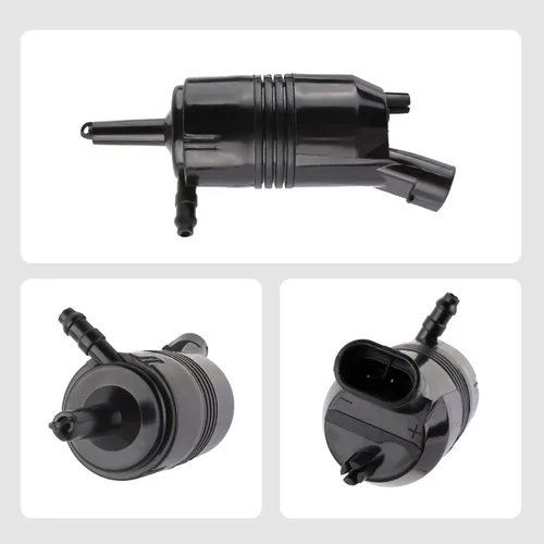 Vista 3 de Bomba de limpiaparabrisas de automóvil, OEM # 385-232316A, bomba de limpiaparabrisas compatible con Chevy Silverado, Impala, GMC Sierra, Cadillac