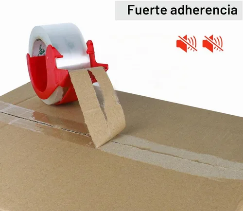 Vista 5 de BOMEI PACK Cinta de embalaje transparente silenciosa sin ruido, cinta de embalaje de servicio pesado, rollos de repuesto para sellar embalaje