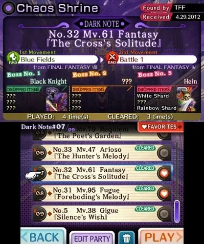 Vista 7 de Theatrhythm Final Fantasy