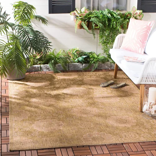 Vista 8 de SAFAVIEH Courtyard Collection CY6948 - Alfombra decorativa para interiores y exteriores, impermeable, fácil de limpiar, 2 pies 3 pulgadas x 6 pies 7