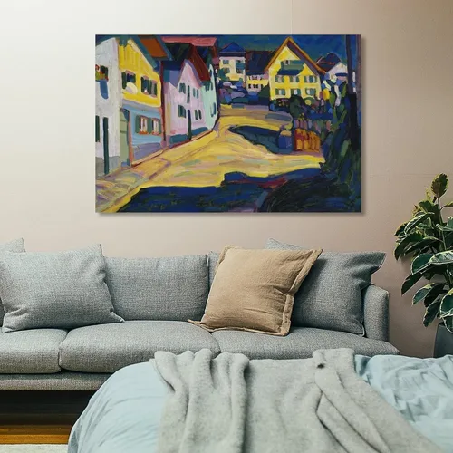Vista 7 de Wassily Kandinsky - Pósteres de Murnau Burggrabenstrasse para pared, pintura fotográfica, póster colgante para decoración de dormitorio familiar