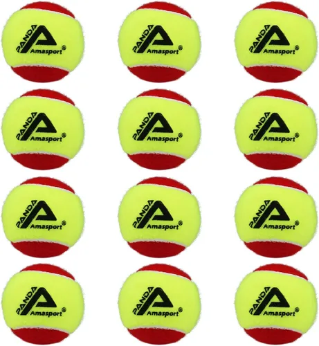 Vista 6 de AMA SPORT Pelotas de tenis para niños 25%-50%-75% de baja compresión para niños, pelotas de tenis para principiantes, entrenamiento juvenil, pelota