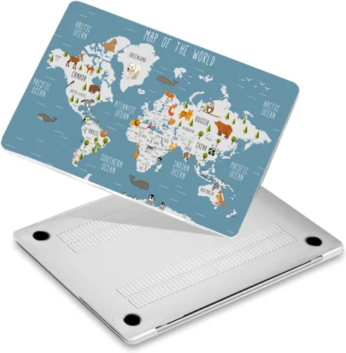 Vista 16 de Funda rígida ligera compatible con MacBook Pro de 13 pulgadas CD-ROM (2008-2012) modelo A1278, funda rígida protectora de plástico
