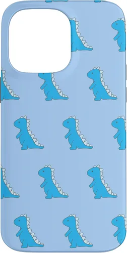 Vista 21 de Dinosaur T Rex Phone Case Cute Blue Cartoon Pattern Case for iPhone 17