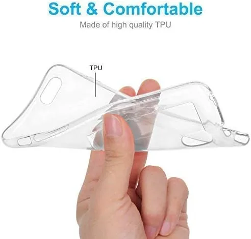 Vista 8 de Funda transparente con tarjetero [ajuste delgado] [compatible con cargador inalámbrico] Funda protectora de TPU suave que absorbe los golpes