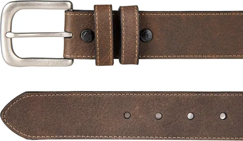 Vista 2 de Wolverine Men's Full Grain Leather Workwear Heavy Duty Durable Everyday Classic Casual Metal Buckle