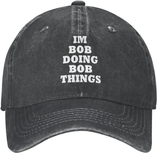 Vista 27 de Im Bob Doing Bob Things - Sombrero de camionero para hombre, sombrero de malla vintage para verano
