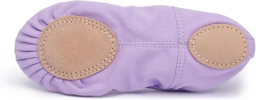 Vista 6 de Ballet Shoes for Girls Toddler Lyrical Shoes Split Sole Turners Dance Shoes
