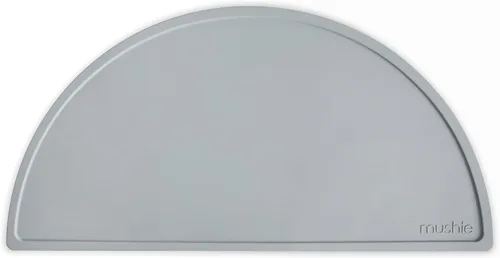Vista 21 de mushie Mantel individual de silicona para niños, diseño antideslizante sin BPA (margarita negra)