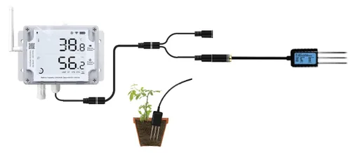 Vista 10 de GS1-AETH1RS + paquete de sirena termómetro Ethernet higrómetro, sensor de humedad y temperatura WiFi, registrador digital de datos de temperatura