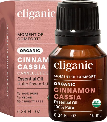 Vista 10 de Cliganic Aceite esencial de albahaca orgánica, 100% puro y natural para aromaterapia Con verificación sin OMG
