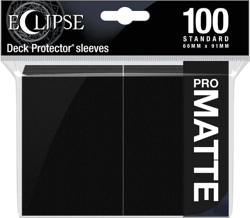Vista 7 de Ultra Pro E-15616 Eclipse Standard Matte Sleeves 100 Pack-Apple Red