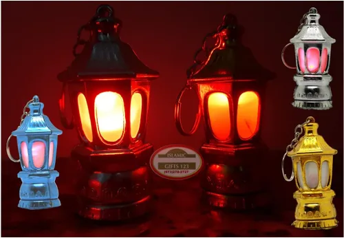 Vista 2 de SOLUSTRE 40 linternas LED portátiles mini linternas palacio luces Ramadán llavero decorativo lámparas para acampar emergencias al aire libre