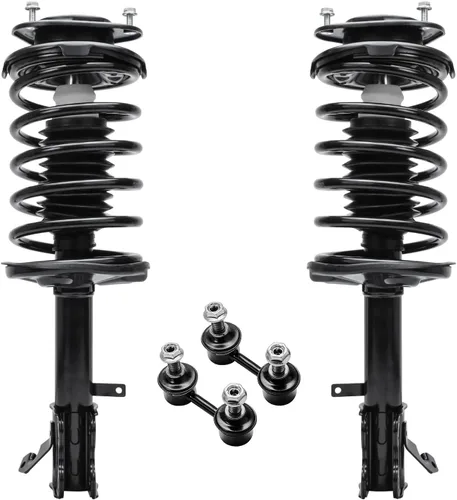Vista 59 de Detroit Axle - Kit de 4 piezas RWD Puntales Delanteros Barras Estabilizadoras para Ford F-150 2021 2022 2023 2024, 2 Puntales con Resorte Helicoidal