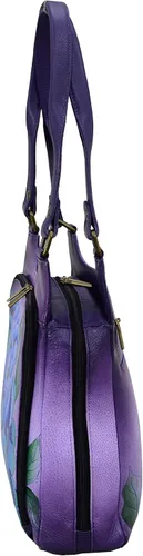 Vista 4 de Anna by Anuschka Organizador Satchel Bolso - Cuero Genuino