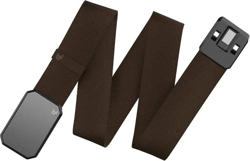 Vista 2 de Groove Life - Cinturón de nailon elástico para hombre con hebilla magnética de aluminio