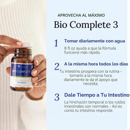 Vista 7 de Gundry MD® Bio Complete 3, probióticos 3 en 1 para la salud intestinal, suplementos probióticos para la digestión, suplemento que apoya