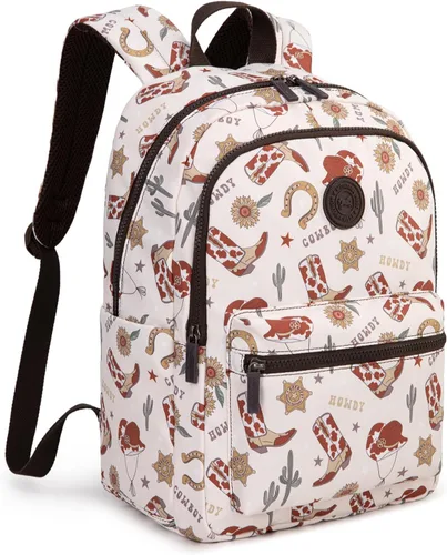 Vista 18 de Montana West - Mochila para mujeres, bolso de viaje occidental, mochila casual, mochila de día para portátil, universidad, Mediana