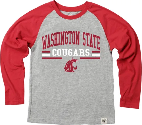 Vista 67 de Wes and Willy NCAA playera raglán de manga larga para niños