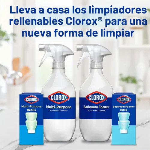 Vista 9 de Clorox Recambio de spray multiusos, esenciales para el hogar, 3 x 1.125fo repuestos concentrados