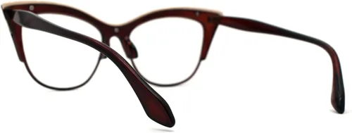 Vista 3 de SA106 Womens High Point Squared Half Rim Look Cat Eye Glasses