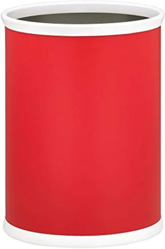 Vista 5 de Kraftware Fun Colors - Papelera ovalada, 14 pulgadas, color negro