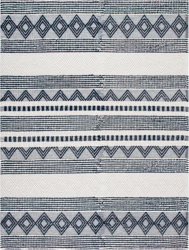 Vista 39 de SAFAVIEH Natura Collection - Alfombra decorativa de 2 x 3 pies, color beige y marfil, hecha a mano de lana tribal marroquí y algodón, ideal