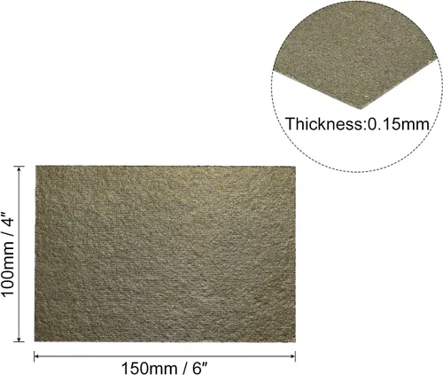 Vista 2 de MECCANIXITY Cubierta de guía de ondas para horno de microondas, placa de reparación de mica, placa de horno para cocina, 5.906 x 3.937 x 0.006 in