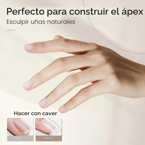 Vista 5 de modelones - Gel constructor de uñas, 7 en 1, constructor transparente para uñas, esmalte de uñas de gel de base de goma, fortalecedor de capa