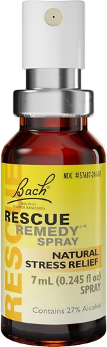 Vista 2 de Remedio natural de rescate Bach que alivia rápidamente el estrés en aerosol de 20 ml, 741273013976, 1, 1