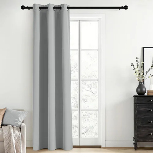 Vista 11 de Yakamok Cortinas opacas para dormitorio, aislamiento térmico, cortinas de oscurecimiento de habitación para sala de estar, juego de 2 paneles