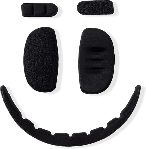 Vista 7 de Softball Face Mask Defense Liner, Includes: 1 Forehead Pad, 2 Side Pads, 2 Chin Cups, 1 Ponytail Strap, 1 Large Super Glue Magic Hook