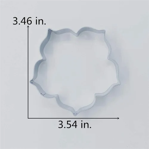 Vista 4 de LILIAO Spring Kapok Flower - Cortador de galletas (3,5 x 3,5 pulgadas), acero inoxidable