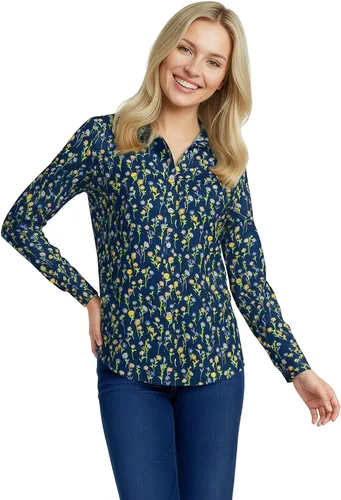 Vista 34 de Lands' End - Camisa de manga larga de cordón Pinwale para mujer