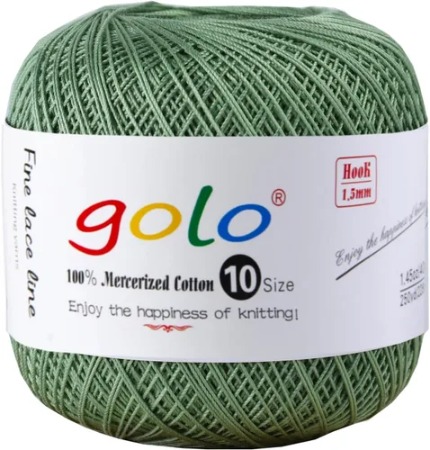 Vista 141 de Golo - 3 bolas de hilo de ganchillo tamaño 10, hilo de crochet para tejer a mano 102