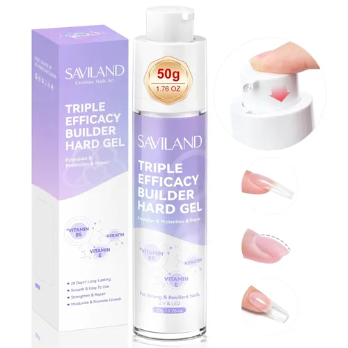 Vista 10 de SAVILAND Kit de gel de uñas Builder de 2.12 oz para fortalecer las uñas 01-Transparente