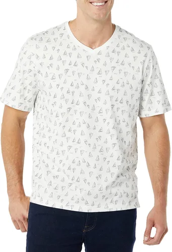 Vista 5 de Tienda Essentials Camisetas de manga corta con cuello en V para hombre, paquete de 2