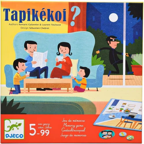 Vista 8 de DJECO Tapokekoi - Juego de mesa de acción, color rojo