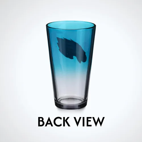 Vista 6 de The Memory Company Juego de 2 vasos con licencia de la NFL, diseño ombre, Philadelphia Eagles