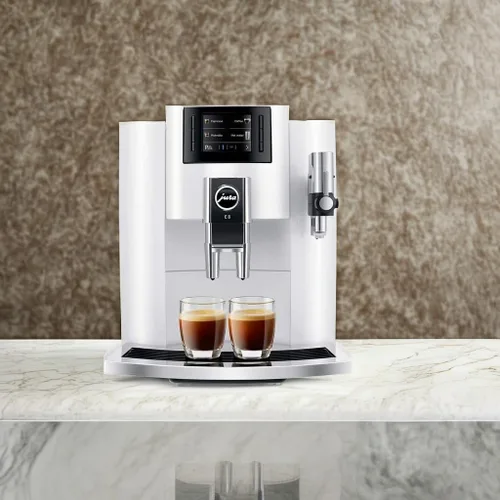 Vista 4 de Jura Máquina de café espresso E8 (blanco)